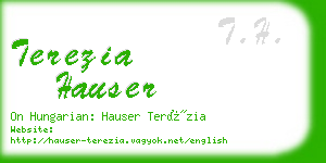 terezia hauser business card